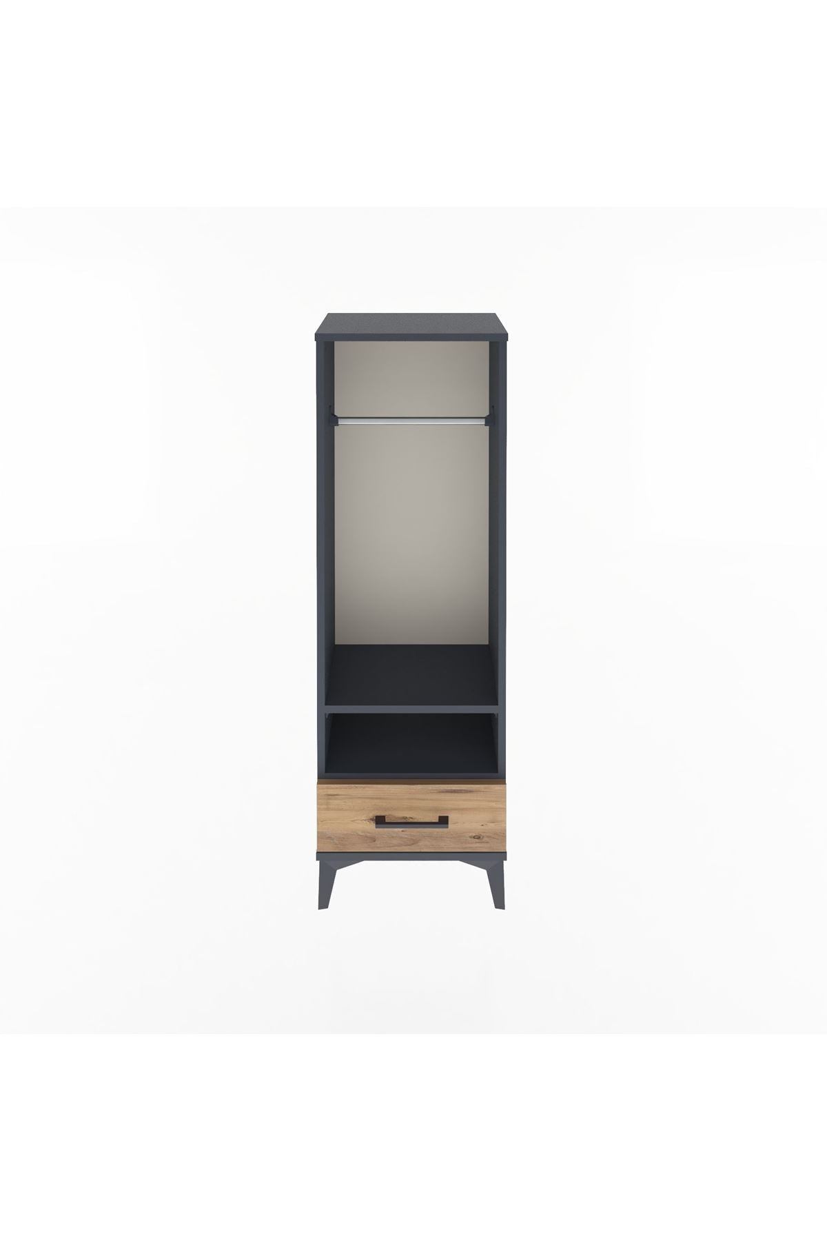 Arges Dolap 2 Raflı Tek Çekmeceli Tek Askılı 44x30x134 - S16M093V6A