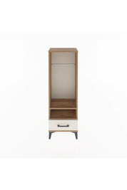 Arges Dolap 2 Raflı Tek Çekmeceli Tek Askılı 44x30x134 - S16M093V7A