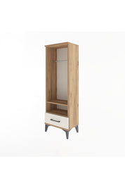 Arges Dolap 2 Raflı Tek Çekmeceli Tek Askılı 44x30x134 - S16M093V7A