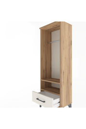 Arges Dolap 2 Raflı Tek Çekmeceli Tek Askılı 44x30x134 - S16M093V7A