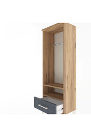Arges Dolap 2 Raflı Tek Çekmeceli Tek Askılı 44x30x134 - S16M093V8A