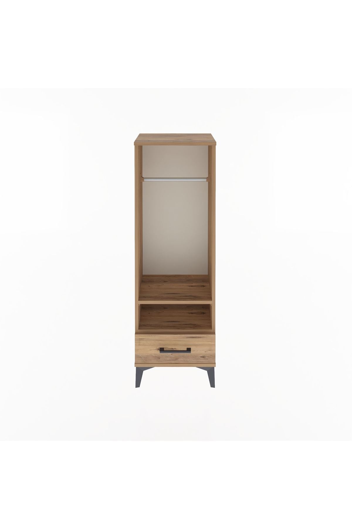 Arges Dolap 2 Raflı Tek Çekmeceli Tek Askılı 44x30x134 - S16M093V9A