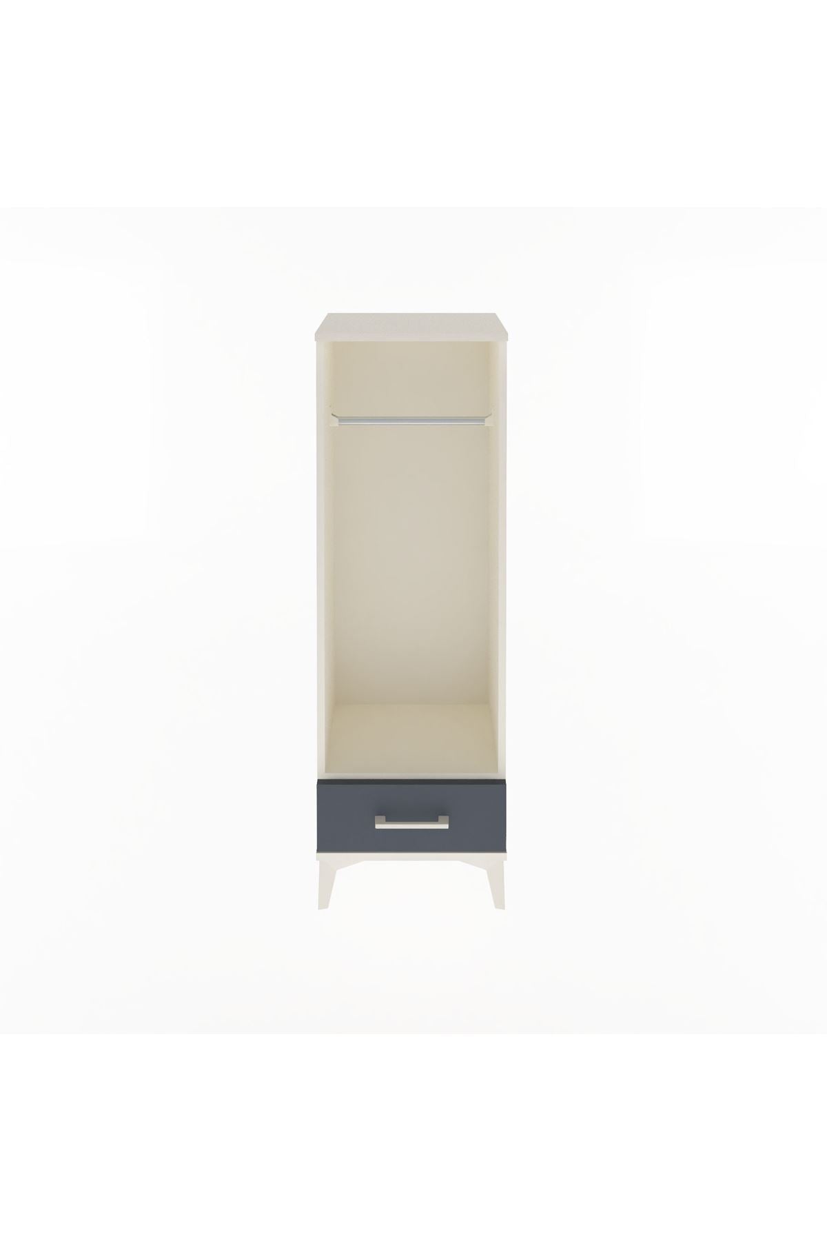 Arges Dolap Tek Raflı Tek Çekmeceli Tek Askılı 44x30x134 - S16M094V2A