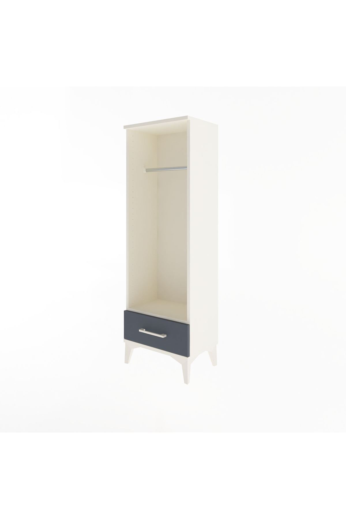 Arges Dolap Tek Raflı Tek Çekmeceli Tek Askılı 44x30x134 - S16M094V2A