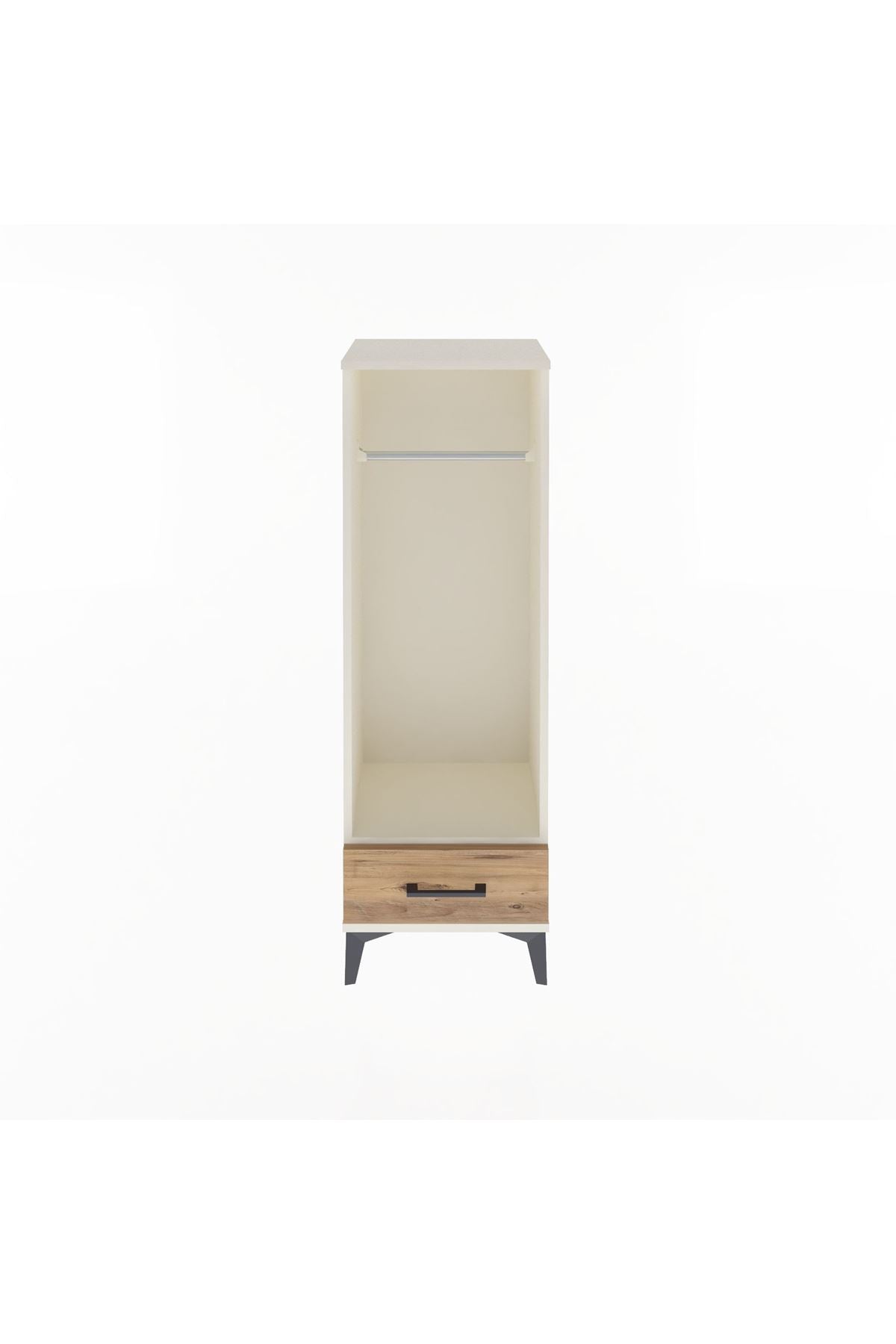 Arges Dolap Tek Raflı Tek Çekmeceli Tek Askılı 44x30x134 - S16M094V3A