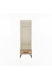 Arges Dolap Tek Raflı Tek Çekmeceli Tek Askılı 44x30x134 - S16M094V3A
