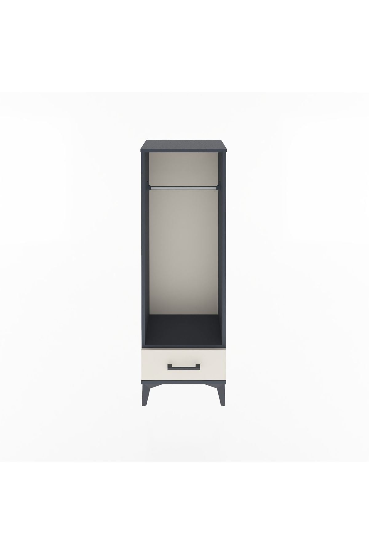 Arges Dolap Tek Raflı Tek Çekmeceli Tek Askılı 44x30x134 - S16M094V4A