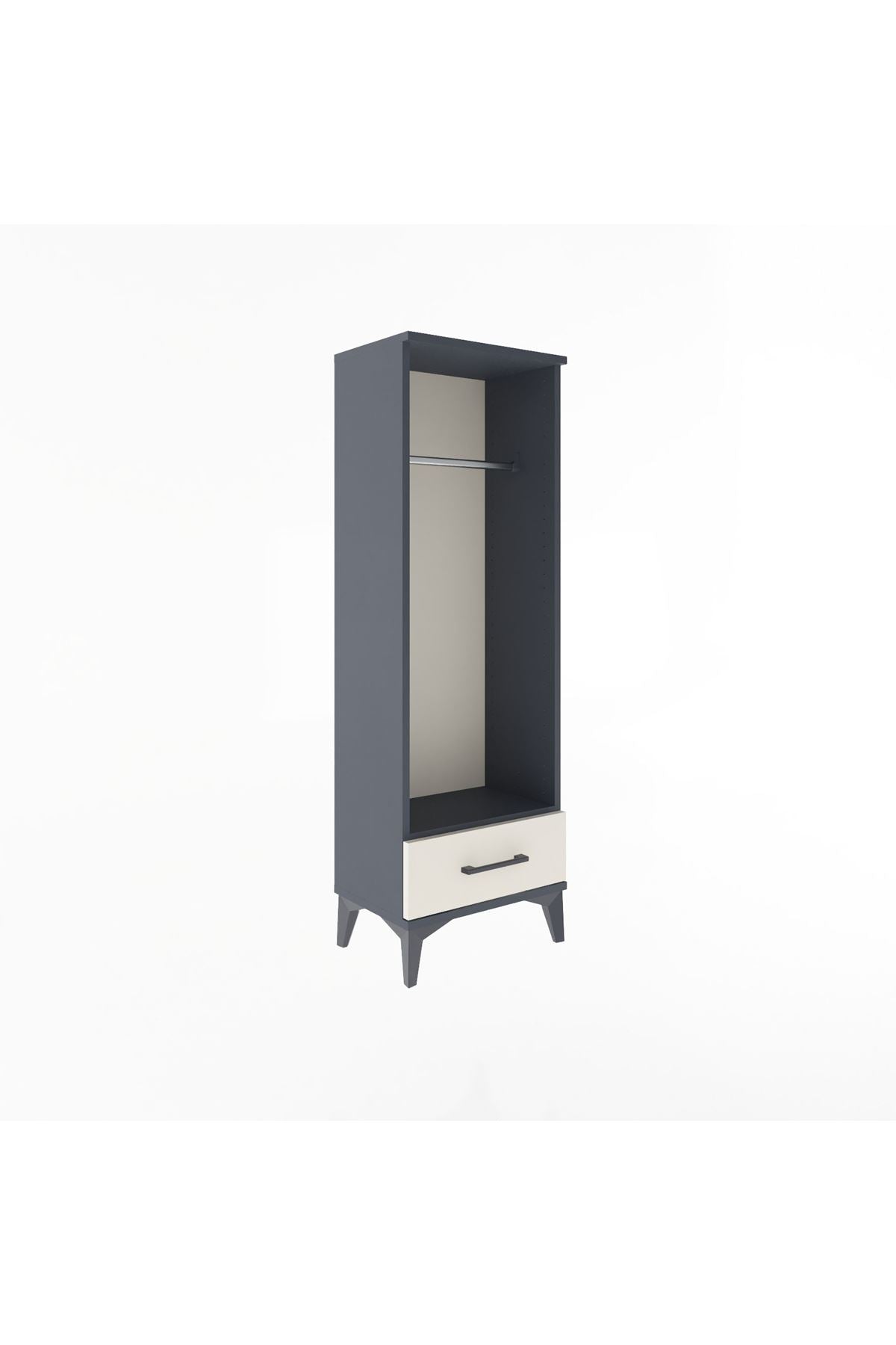 Arges Dolap Tek Raflı Tek Çekmeceli Tek Askılı 44x30x134 - S16M094V4A