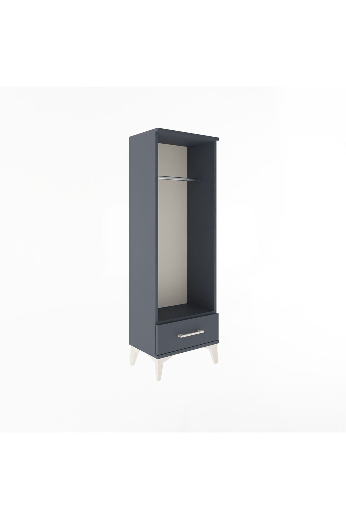 Arges Dolap Tek Raflı Tek Çekmeceli Tek Askılı 44x30x134 - S16M094V5A