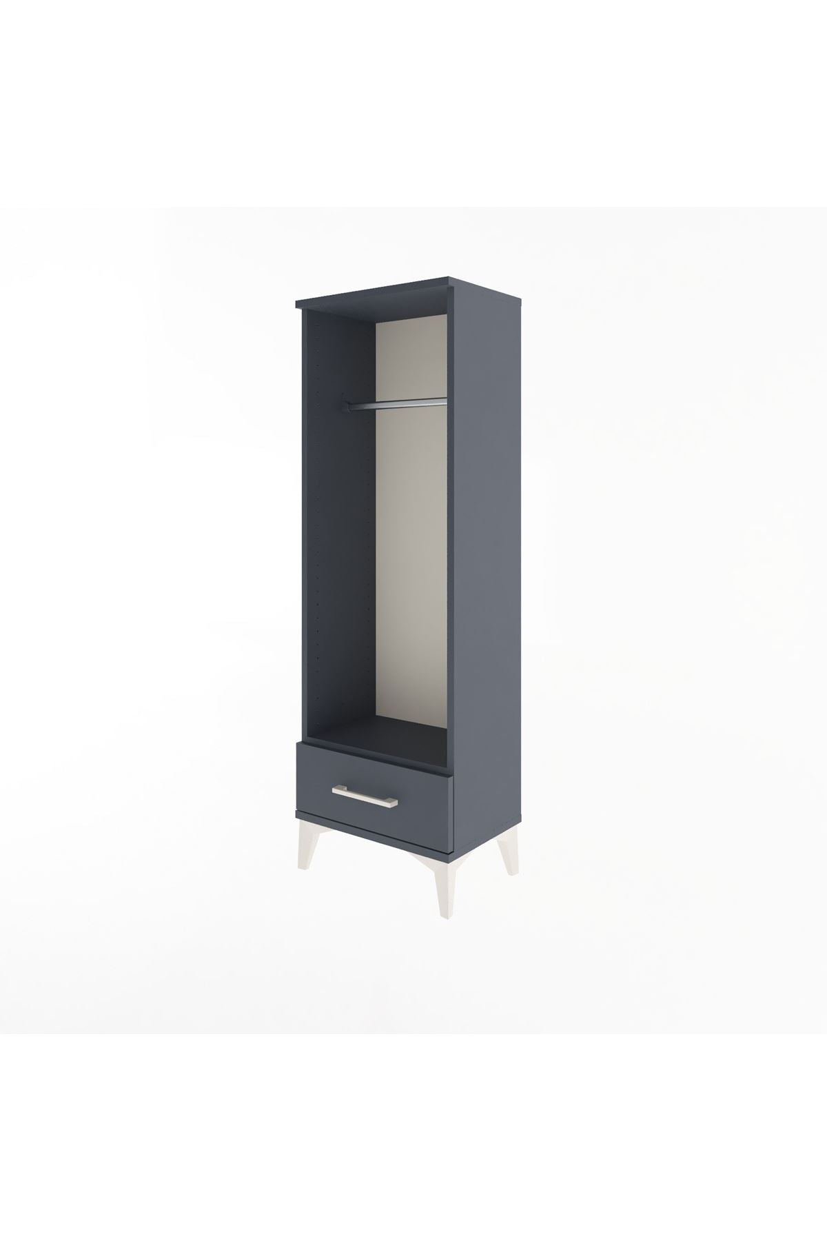 Arges Dolap Tek Raflı Tek Çekmeceli Tek Askılı 44x30x134 - S16M094V5A