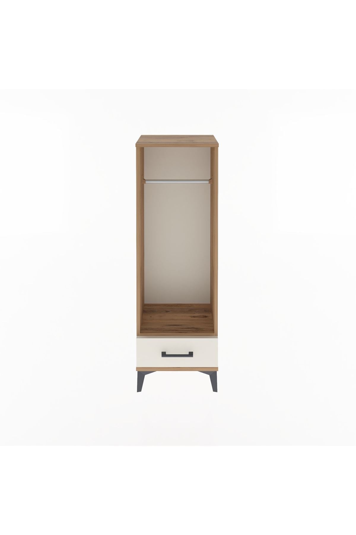 Arges Dolap Tek Raflı Tek Çekmeceli Tek Askılı 44x30x134 - S16M094V7A