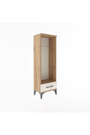 Arges Dolap Tek Raflı Tek Çekmeceli Tek Askılı 44x30x134 - S16M094V7A