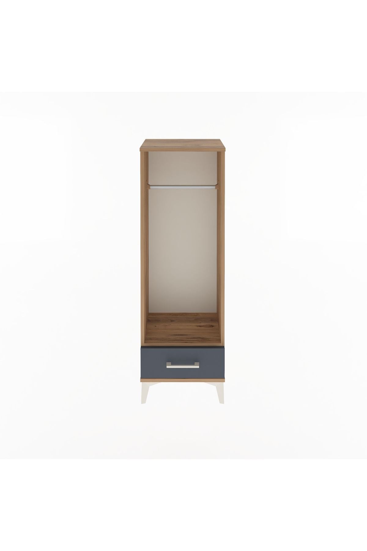 Arges Dolap Tek Raflı Tek Çekmeceli Tek Askılı 44x30x134 - S16M094V8A