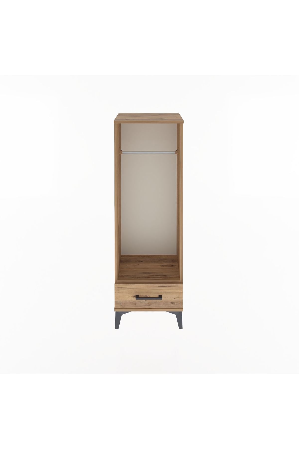 Arges Dolap Tek Raflı Tek Çekmeceli Tek Askılı 44x30x134 - S16M094V9A