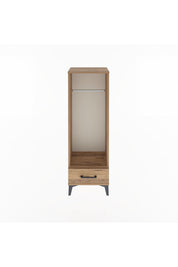 Arges Dolap Tek Raflı Tek Çekmeceli Tek Askılı 44x30x134 - S16M094V9A