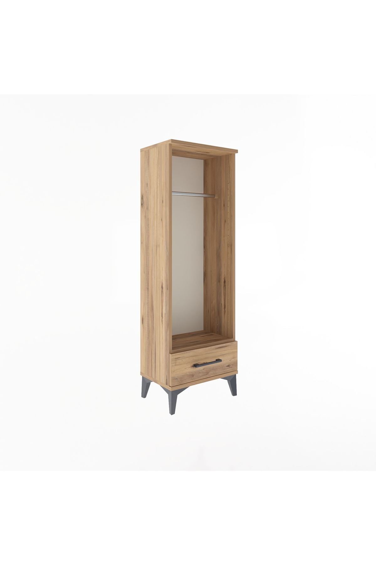 Arges Dolap Tek Raflı Tek Çekmeceli Tek Askılı 44x30x134 - S16M094V9A