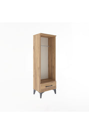 Arges Dolap Tek Raflı Tek Çekmeceli Tek Askılı 44x30x134 - S16M094V9A