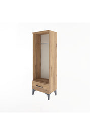 Arges Dolap Tek Raflı Tek Çekmeceli Tek Askılı 44x30x134 - S16M094V9A