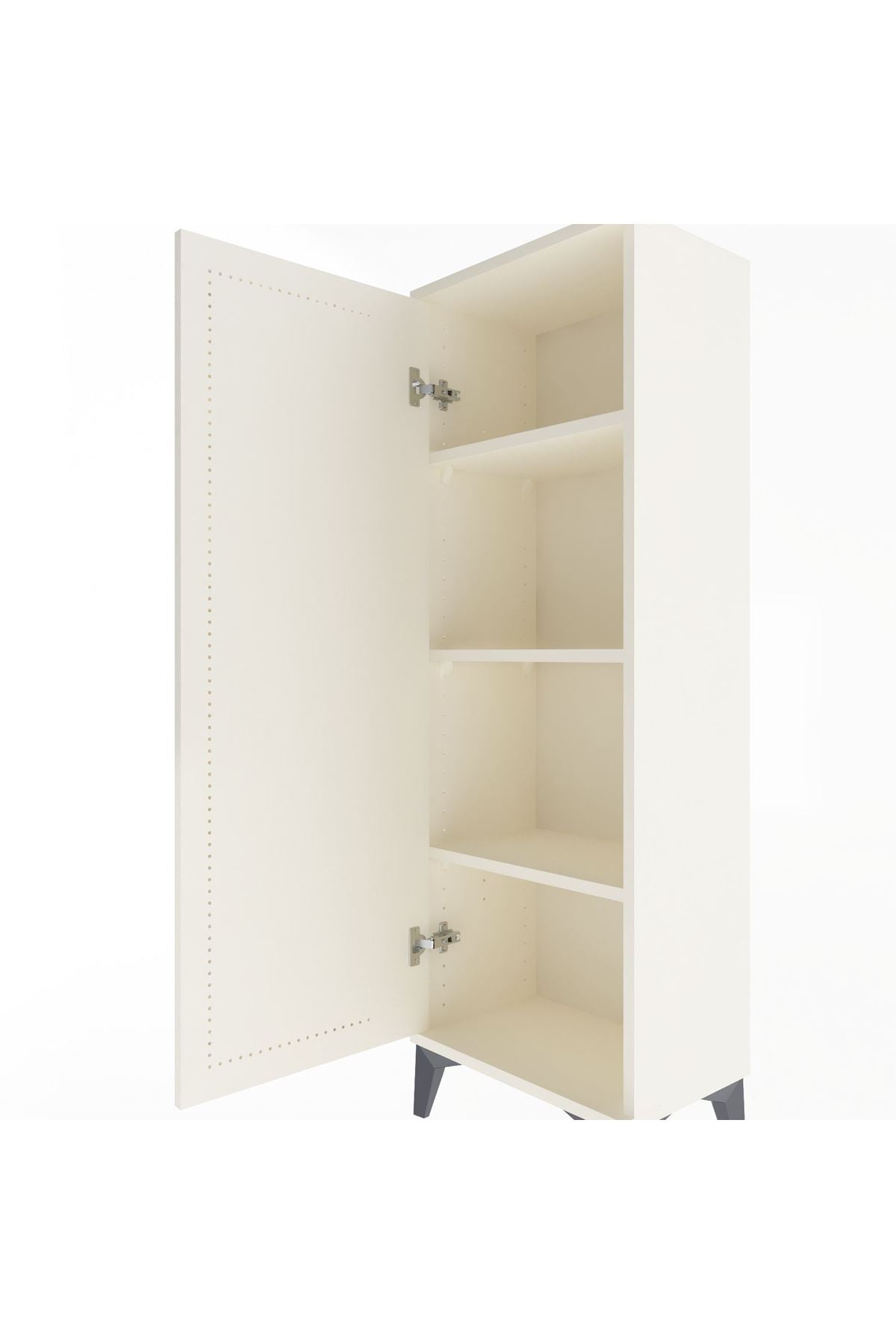 Arges Dolap 3 Raflı Tek Kapaklı 44x30x134 - S16M095V1A
