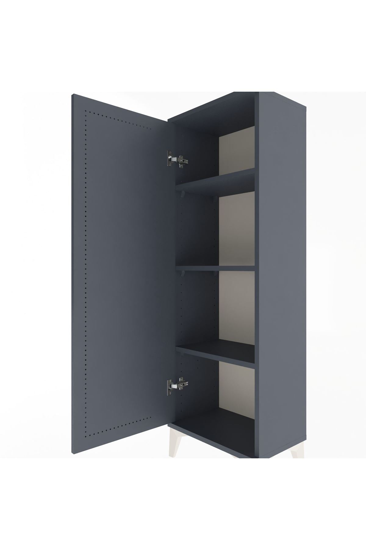 Arges Dolap 3 Raflı Tek Kapaklı 44x30x134 - S16M095V5A