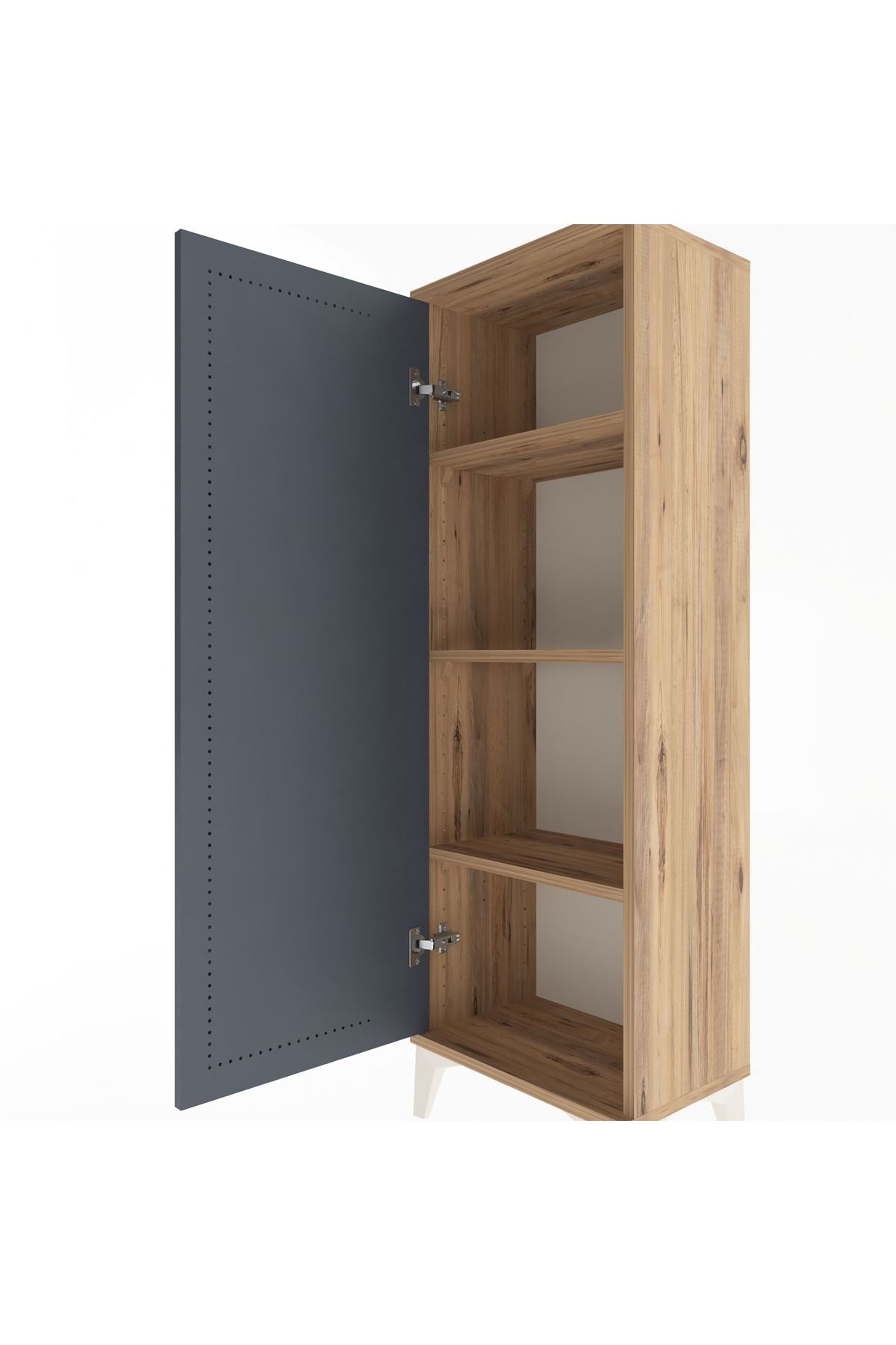Arges Dolap 3 Raflı Tek Kapaklı 44x30x134 - S16M095V8A