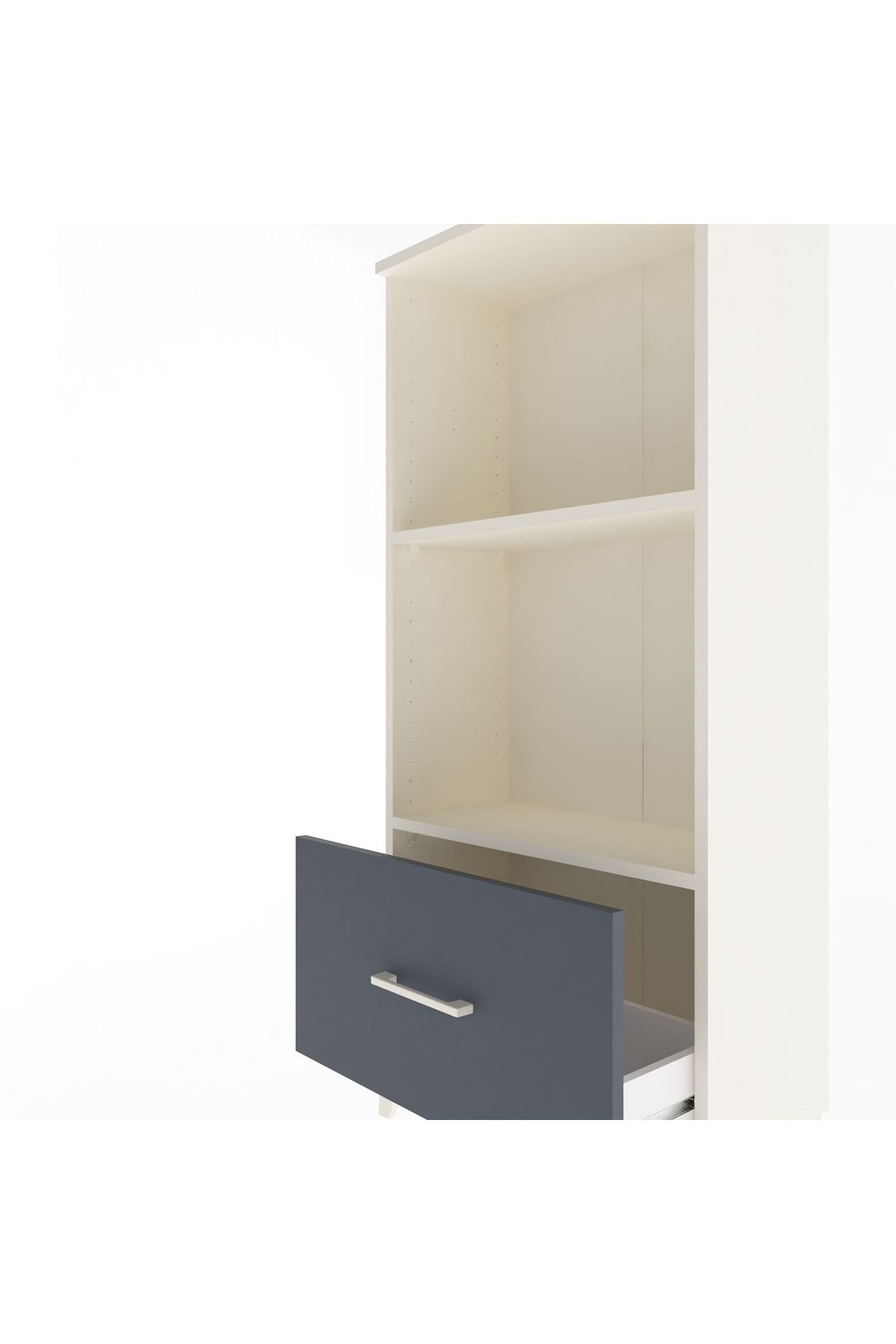 Arges Dolap Tek Raflı Tek Çekmeceli 60x30x134 - S17M002V2A