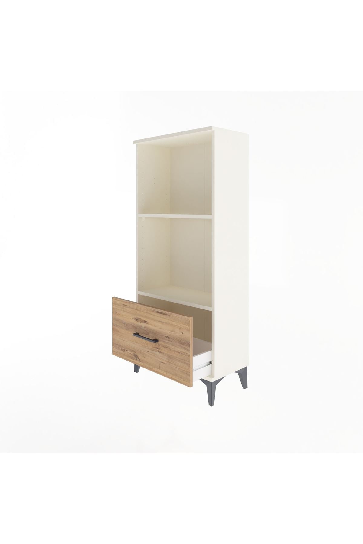 Arges Dolap Tek Raflı Tek Çekmeceli 60x30x134 - S17M002V3A