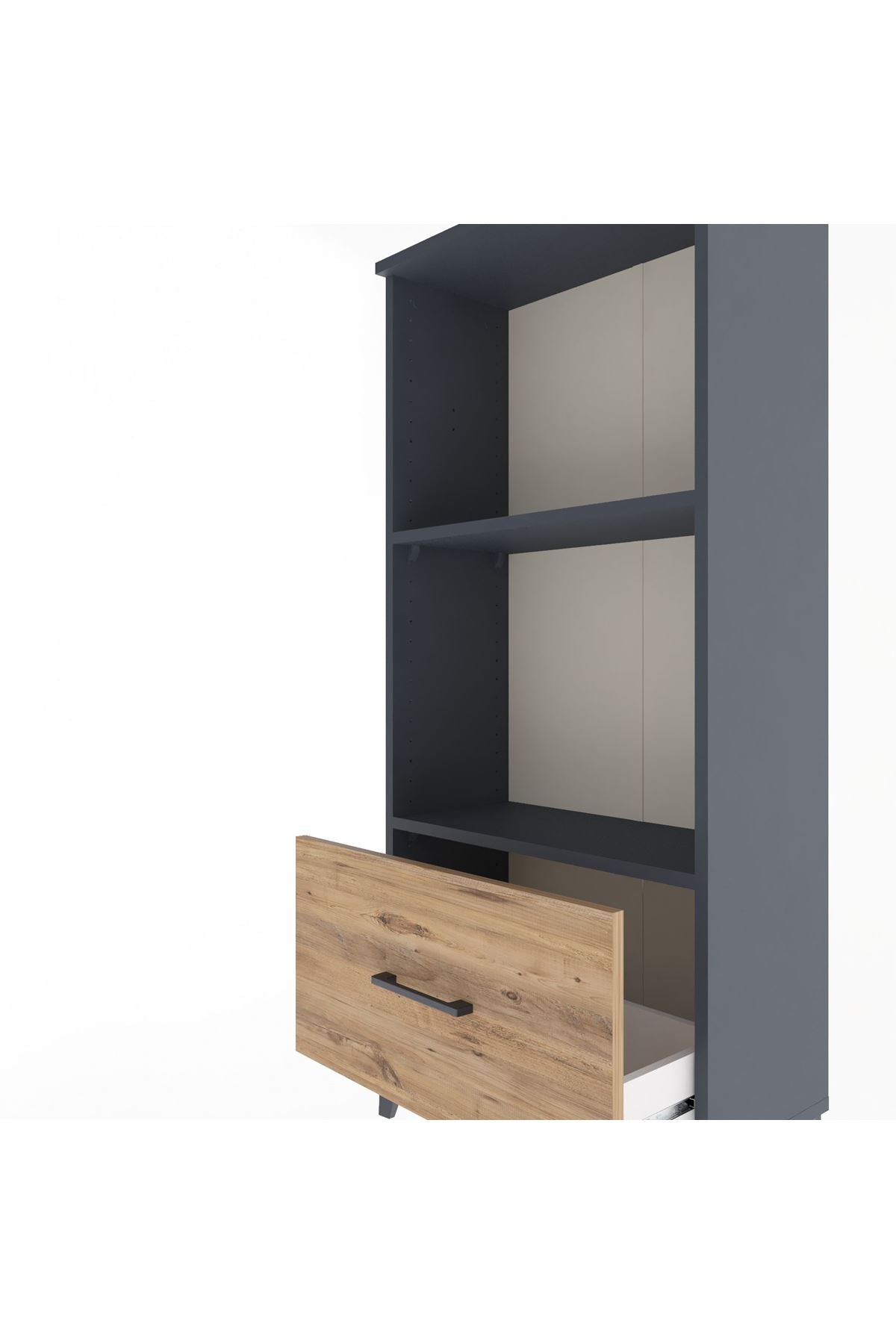 Arges Dolap Tek Raflı Tek Çekmeceli 60x30x134 - S17M002V6A