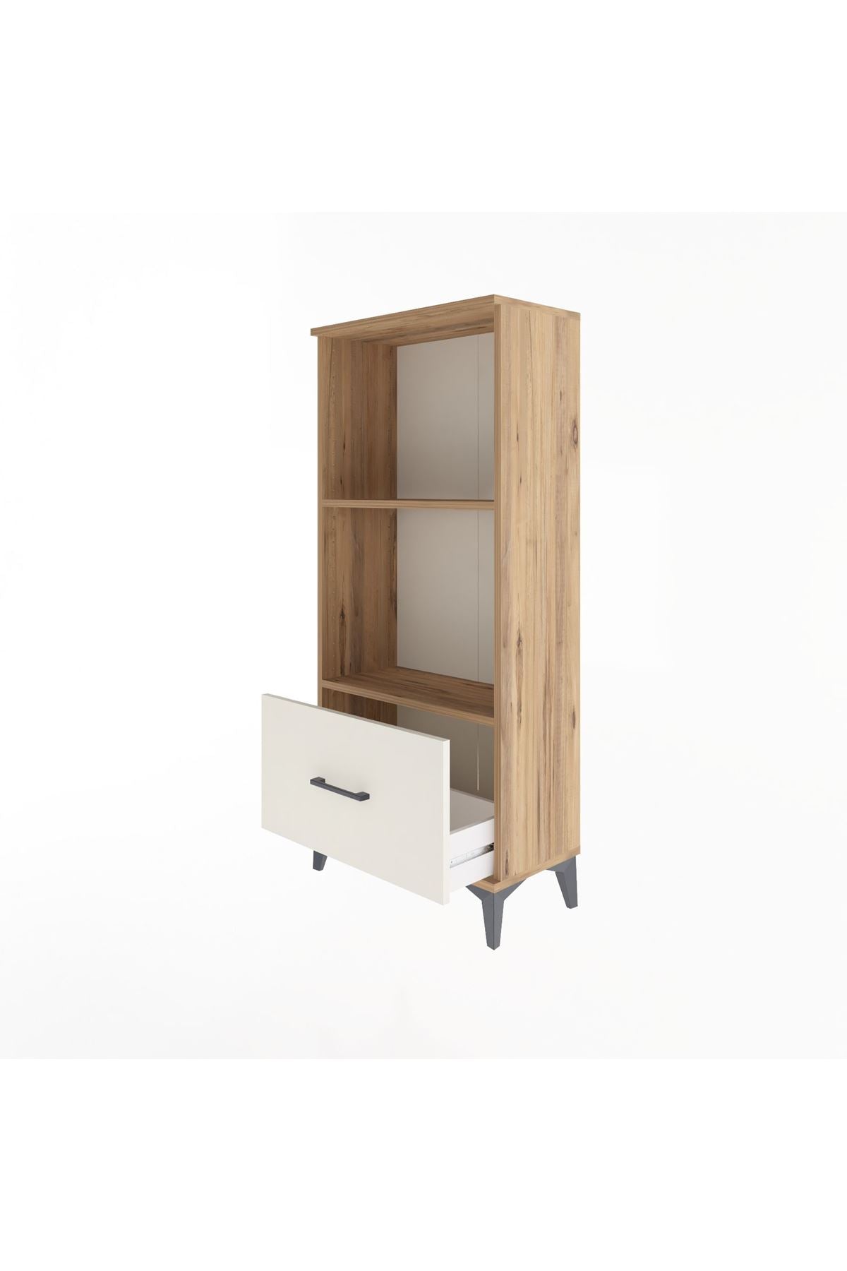 Arges Dolap Tek Raflı Tek Çekmeceli 60x30x134 - S17M002V7A
