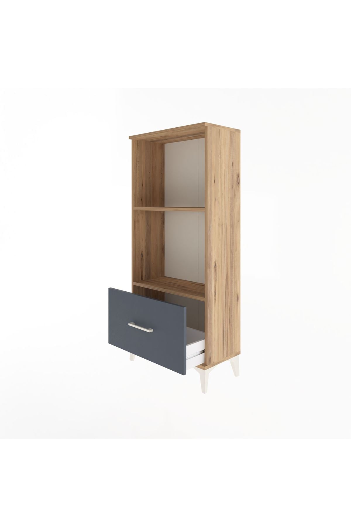 Arges Dolap Tek Raflı Tek Çekmeceli 60x30x134 - S17M002V8A