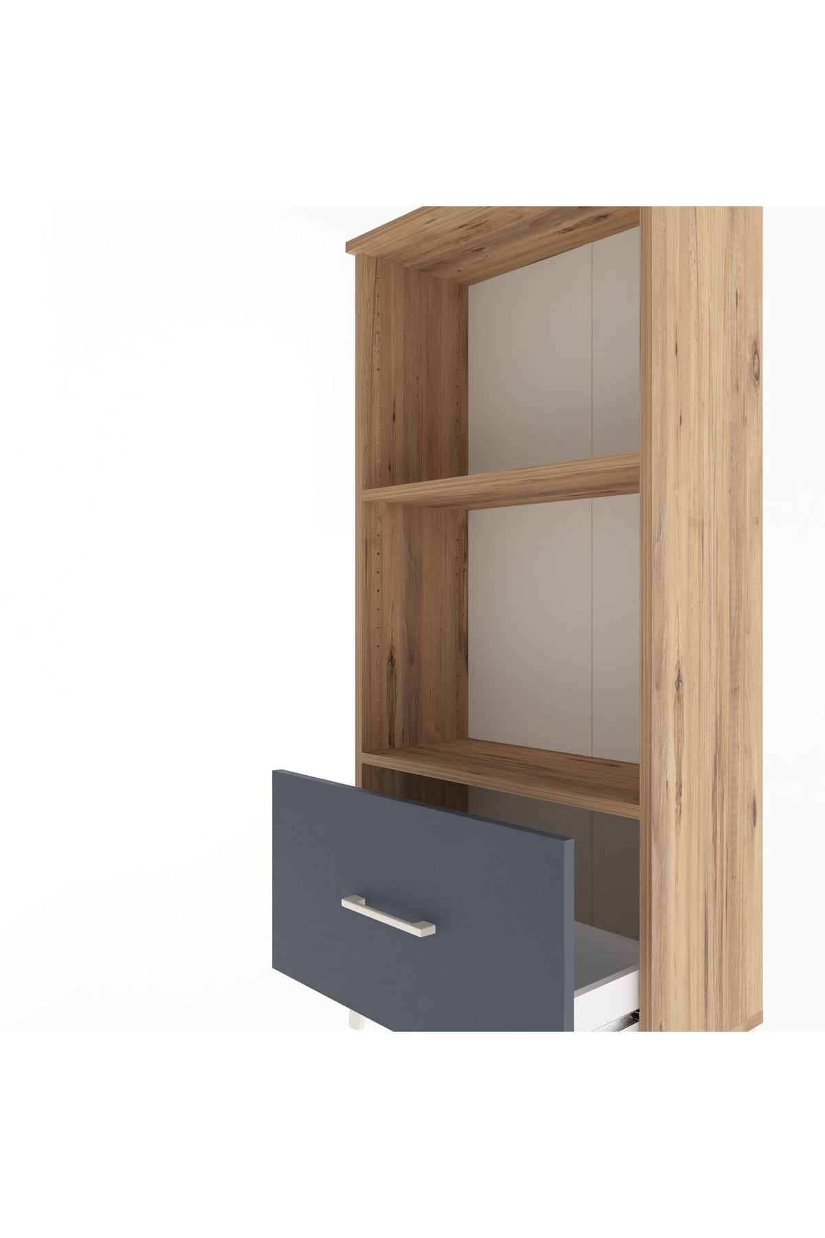 Arges Dolap Tek Raflı Tek Çekmeceli 60x30x134 - S17M002V8A