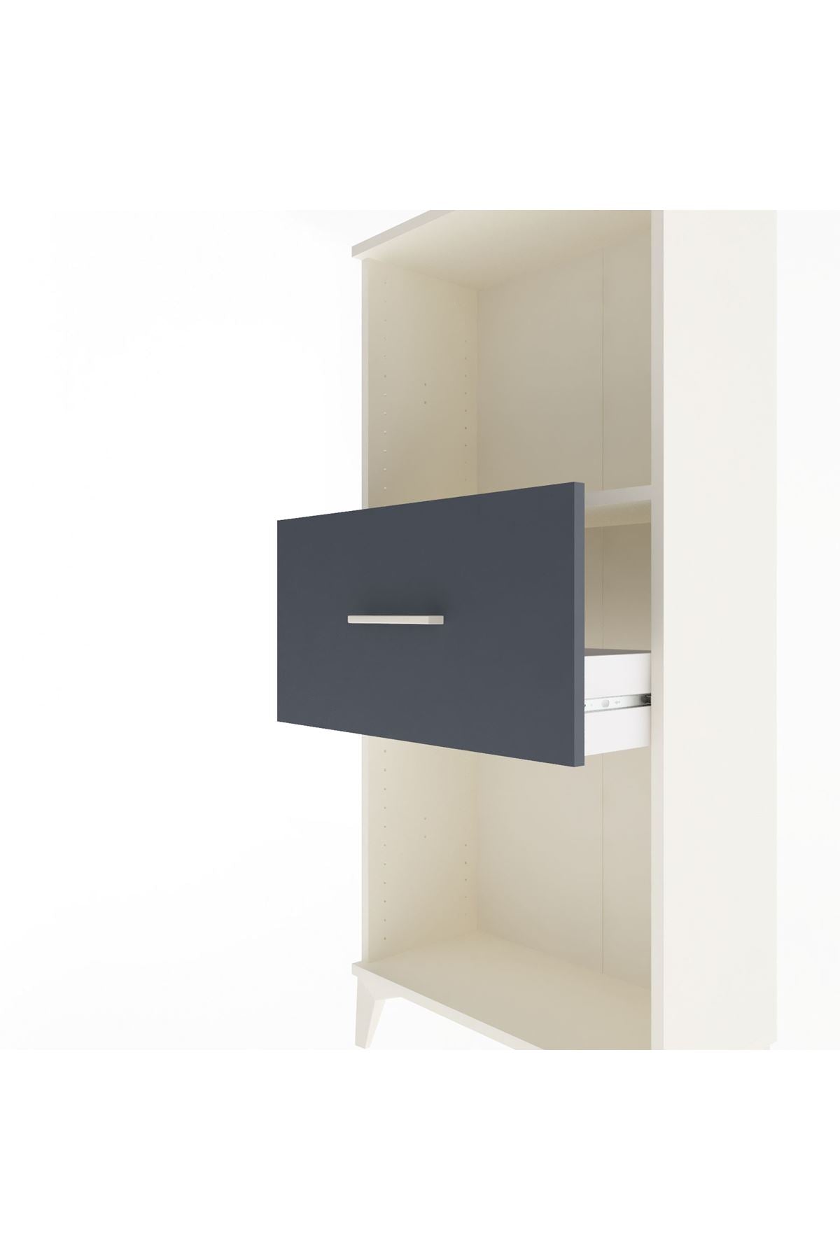 Arges Dolap Tek Raflı Tek Çekmeceli 60x30x134 - S17M003V2A