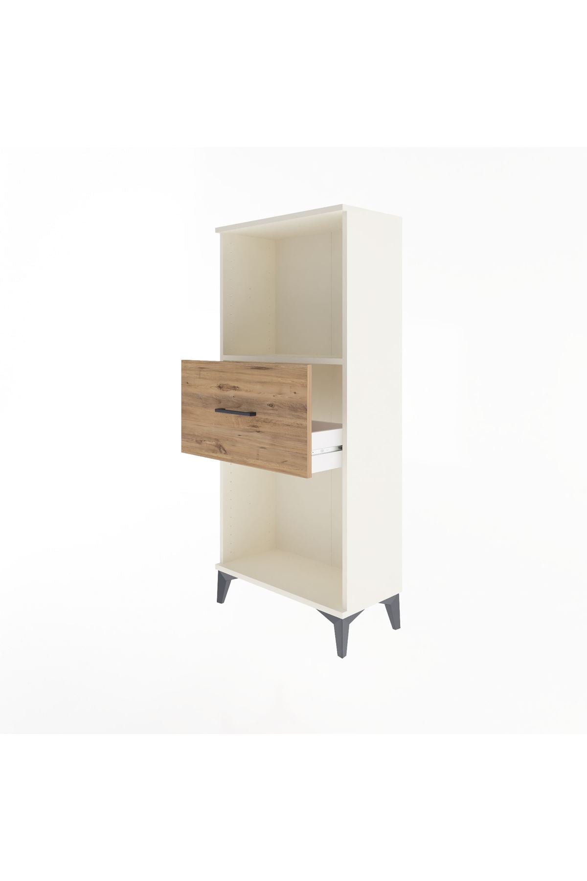 Arges Dolap Tek Raflı Tek Çekmeceli 60x30x134 - S17M003V3A