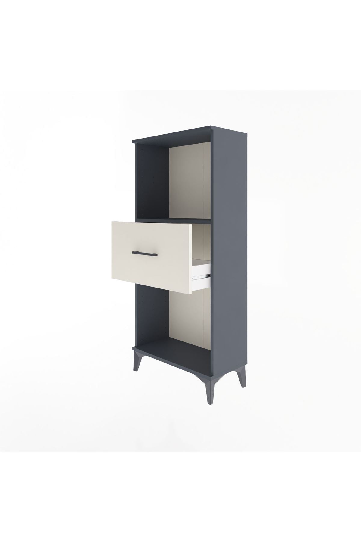 Arges Dolap Tek Raflı Tek Çekmeceli 60x30x134 - S17M003V4A