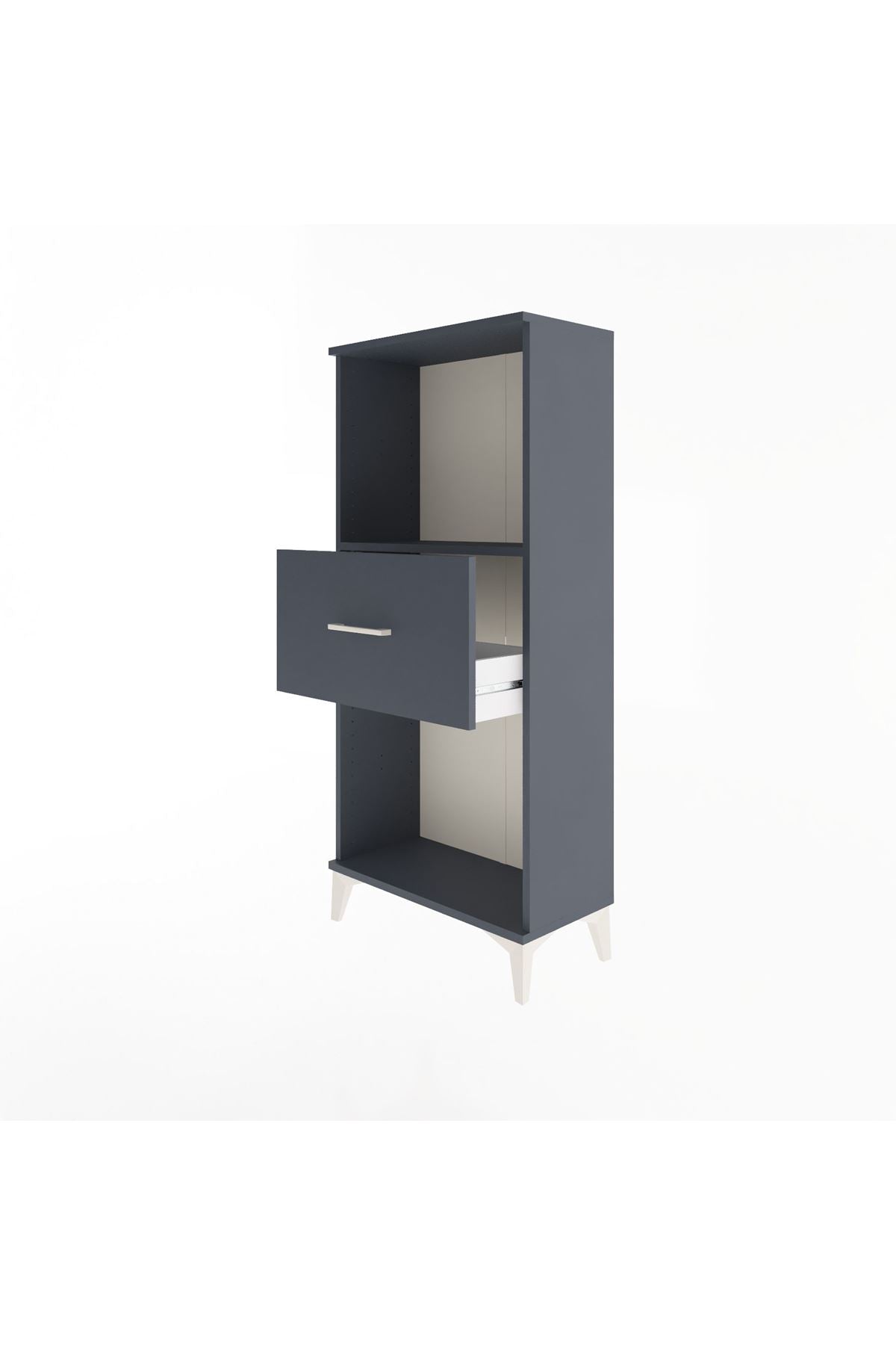 Arges Dolap Tek Raflı Tek Çekmeceli 60x30x134 - S17M003V5A