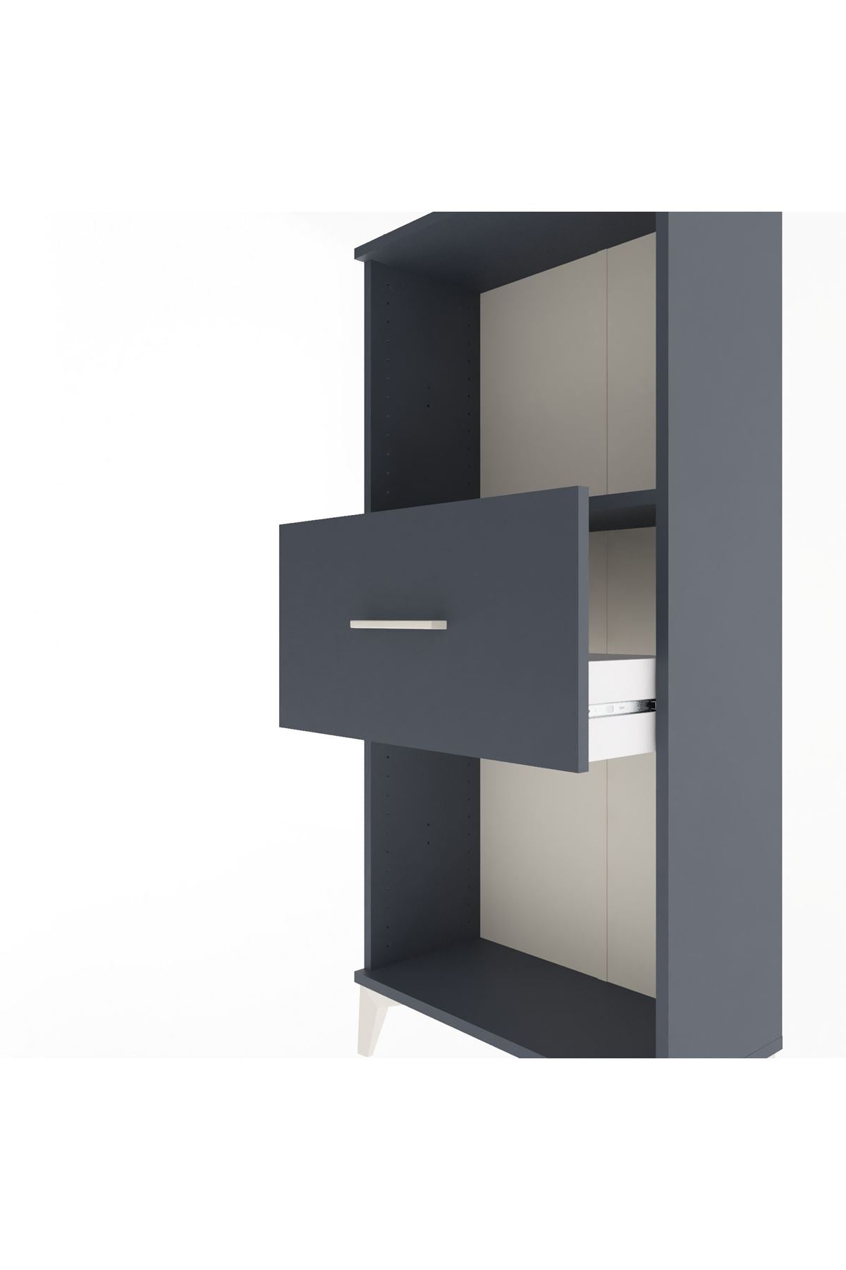 Arges Dolap Tek Raflı Tek Çekmeceli 60x30x134 - S17M003V5A