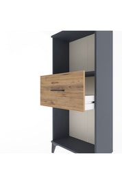 Arges Dolap Tek Raflı Tek Çekmeceli 60x30x134 - S17M003V6A