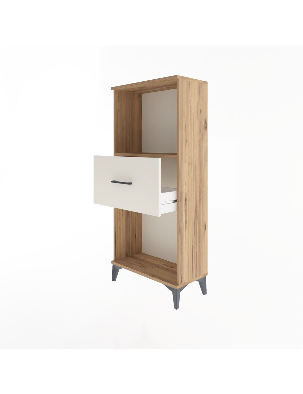 Arges Dolap Tek Raflı Tek Çekmeceli 60x30x134 - S17M003V7A