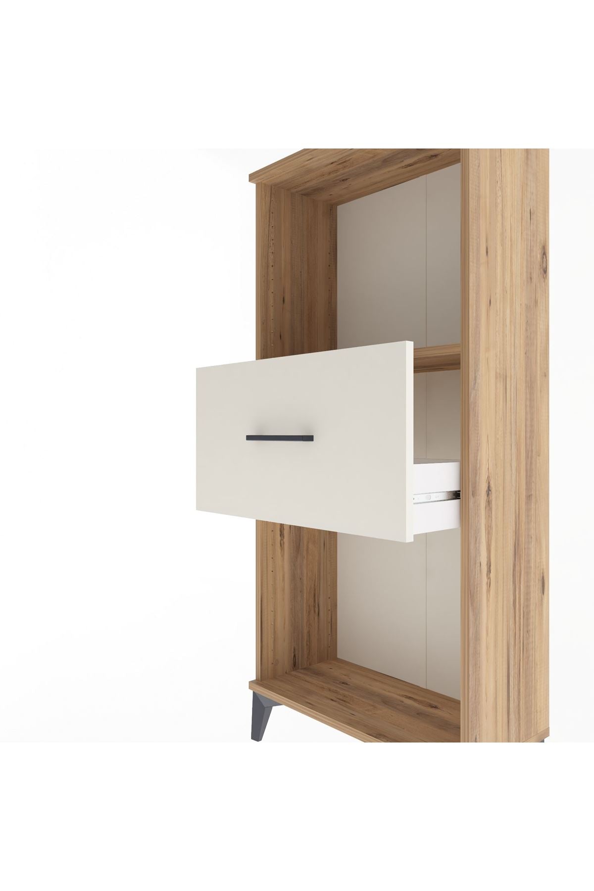 Arges Dolap Tek Raflı Tek Çekmeceli 60x30x134 - S17M003V7A