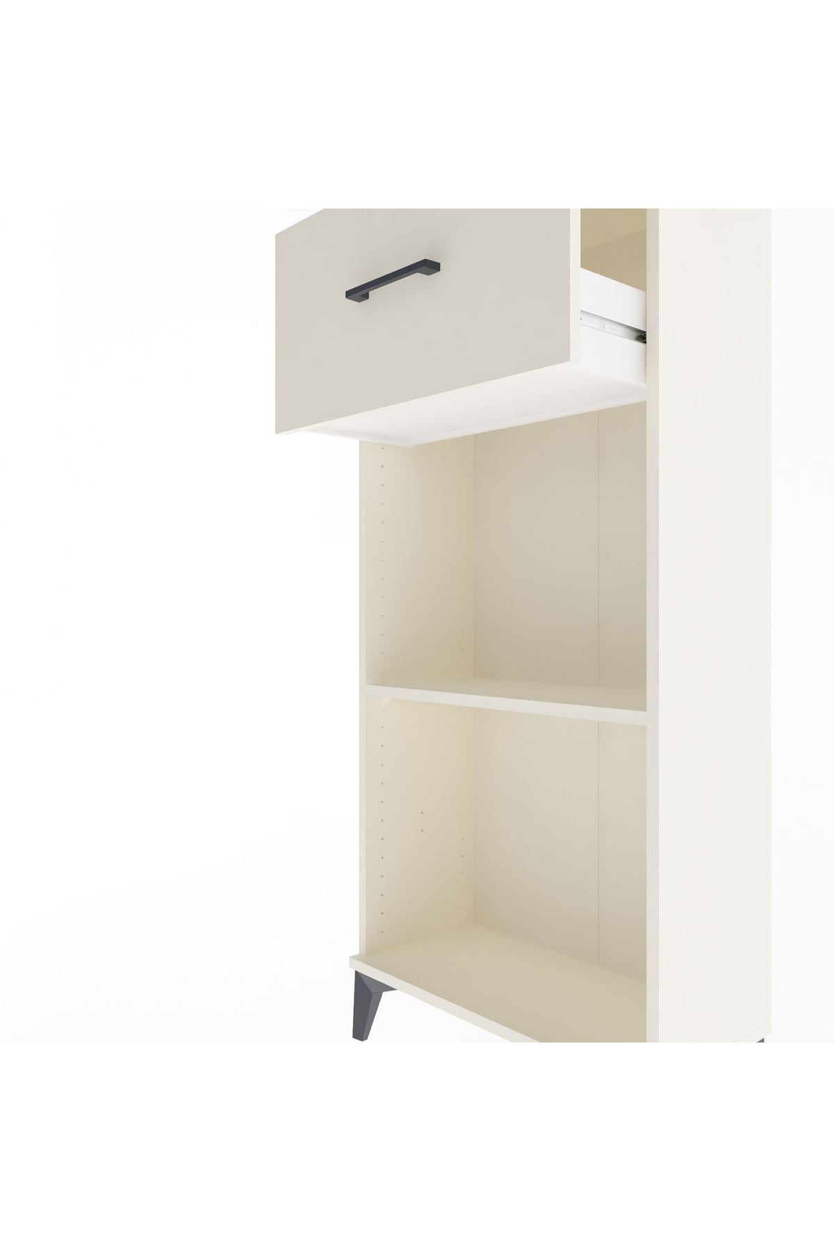 Arges Dolap Tek Raflı Tek Çekmeceli 60x30x134 - S17M004V1A
