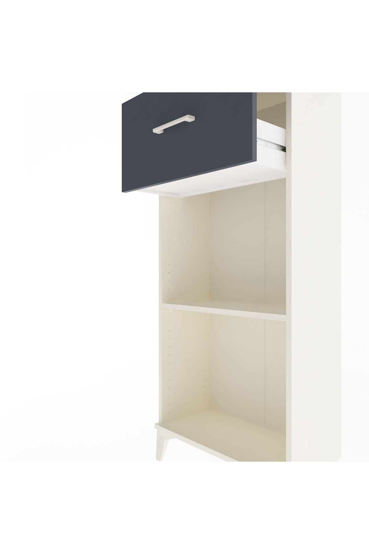 Arges Dolap Tek Raflı Tek Çekmeceli 60x30x134 - S17M004V2A