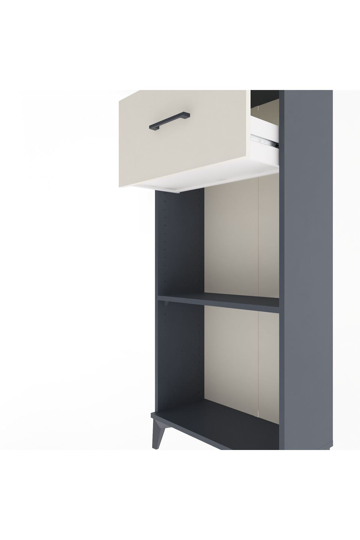 Arges Dolap Tek Raflı Tek Çekmeceli 60x30x134 - S17M004V4A