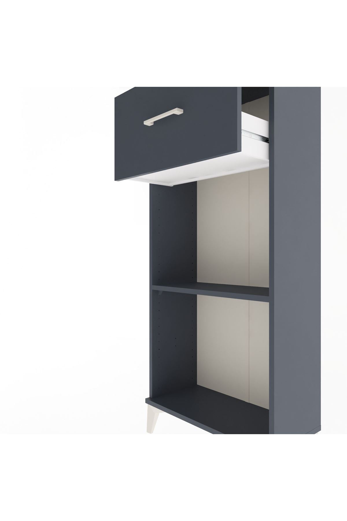 Arges Dolap Tek Raflı Tek Çekmeceli 60x30x134 - S17M004V5A