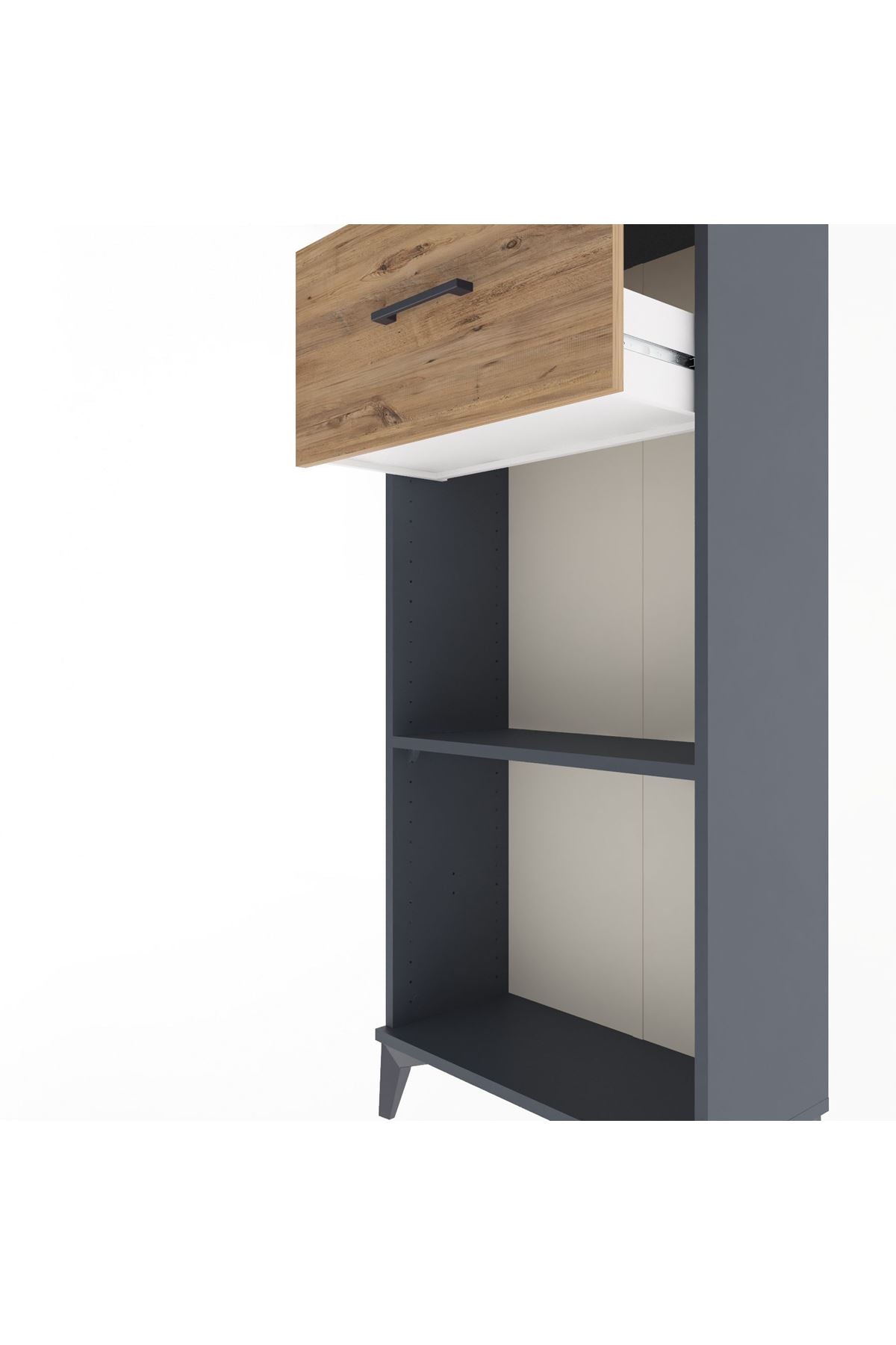 Arges Dolap Tek Raflı Tek Çekmeceli 60x30x134 - S17M004V6A