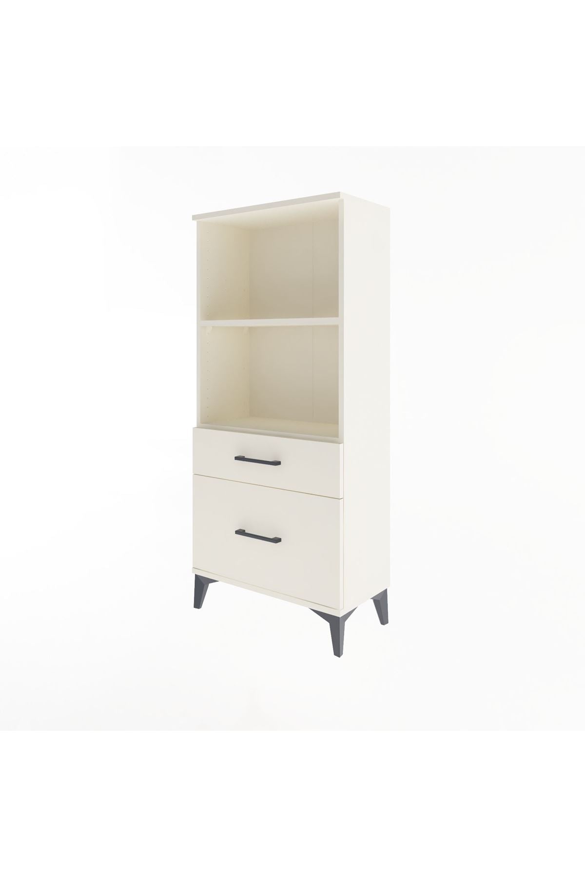 Arges Dolap 2 Raflı 2 Çekmeceli 60x30x134 - S17M005V1A