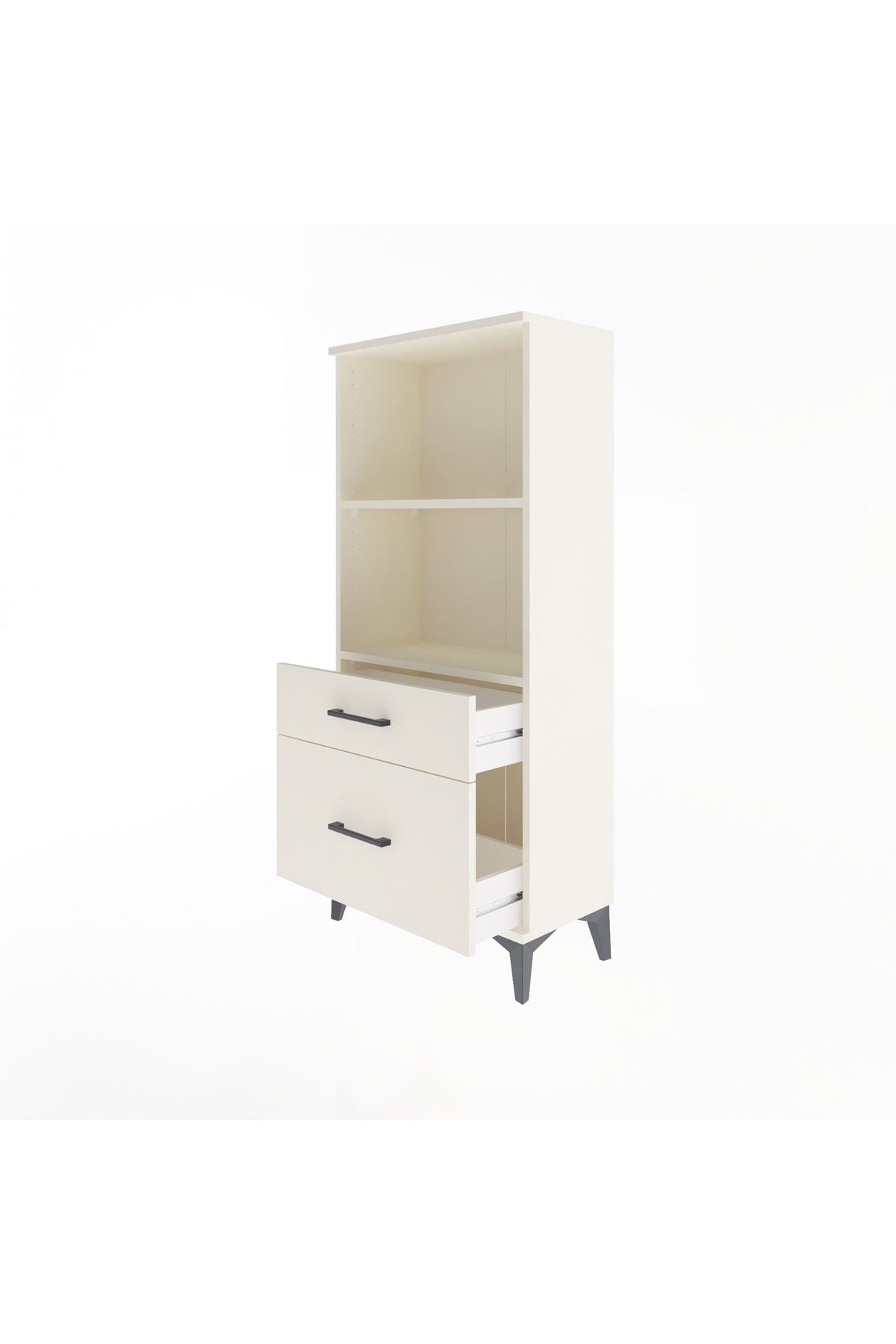 Arges Dolap 2 Raflı 2 Çekmeceli 60x30x134 - S17M005V1A