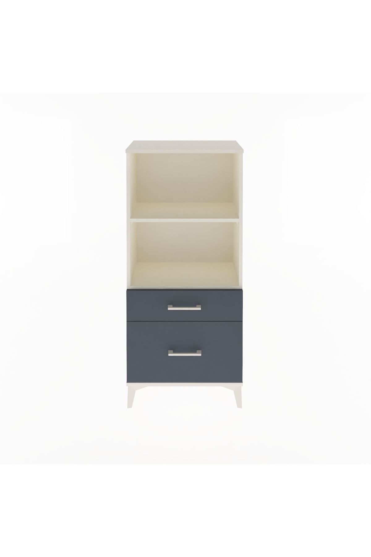 Arges Dolap 2 Raflı 2 Çekmeceli 60x30x134 - S17M005V2A