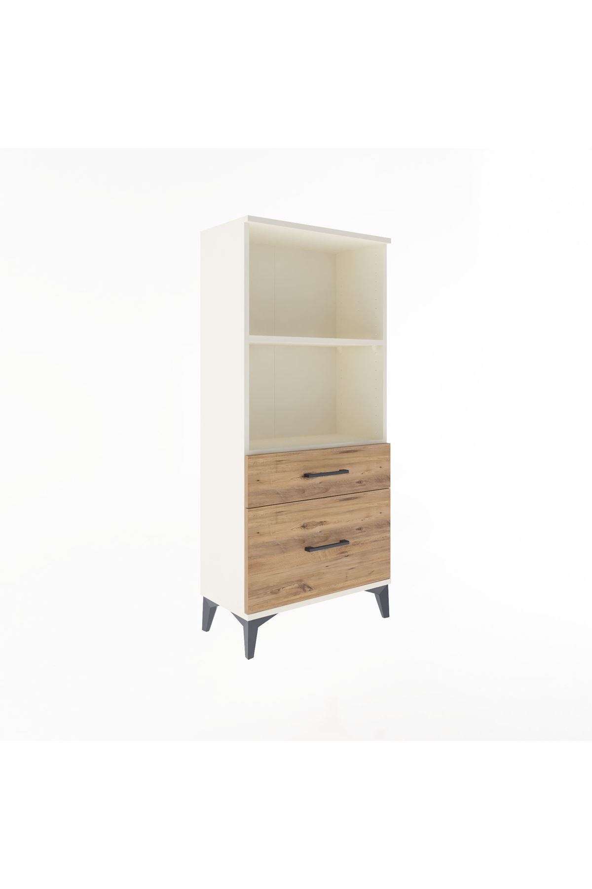 Arges Dolap 2 Raflı 2 Çekmeceli 60x30x134 - S17M005V3A