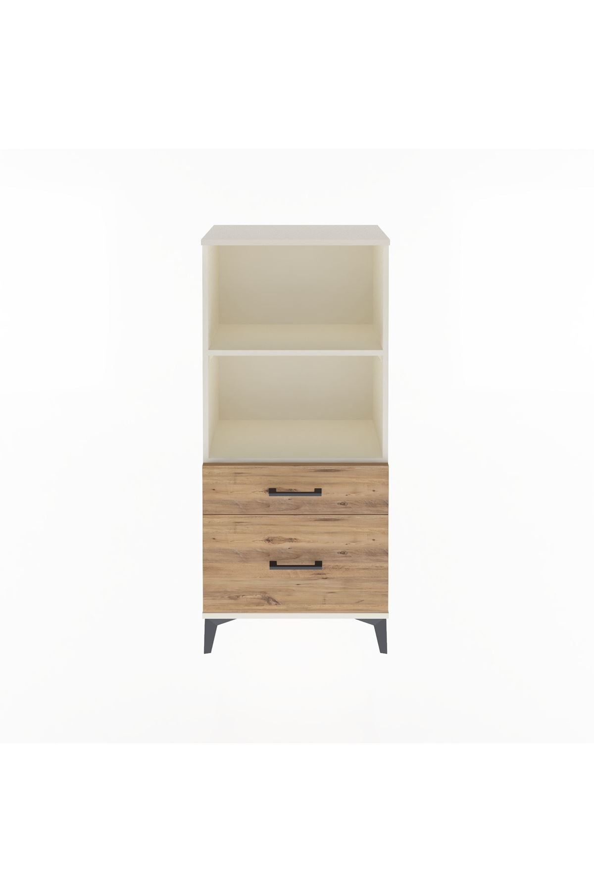 Arges Dolap 2 Raflı 2 Çekmeceli 60x30x134 - S17M005V3A