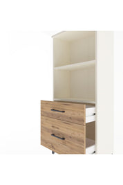 Arges Dolap 2 Raflı 2 Çekmeceli 60x30x134 - S17M005V3A